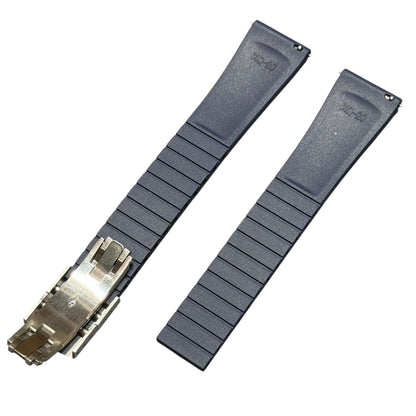 610 - Navy blue Adjustable FKM Rubber strap with clasps