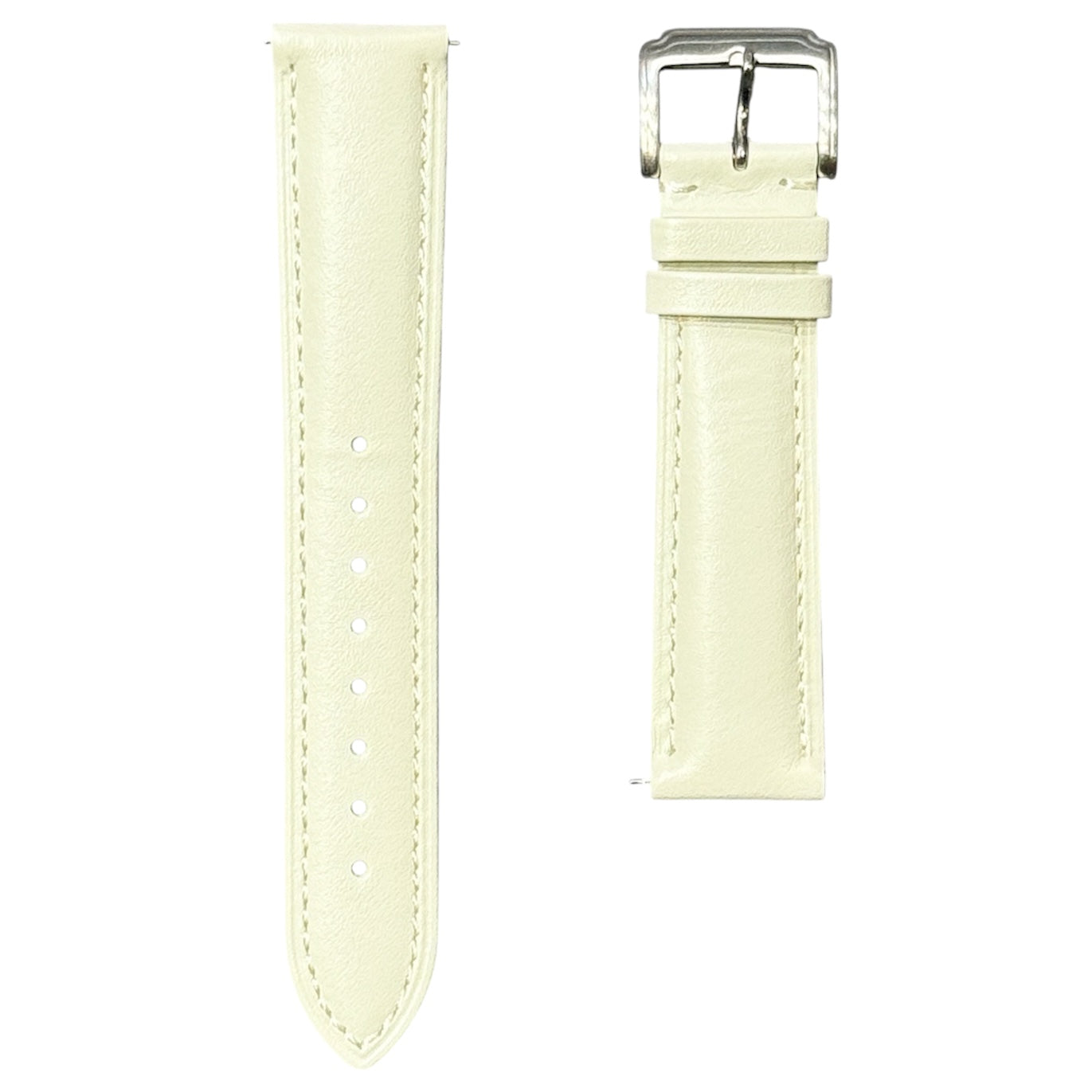 2A -  Off-white Genuine leather strap