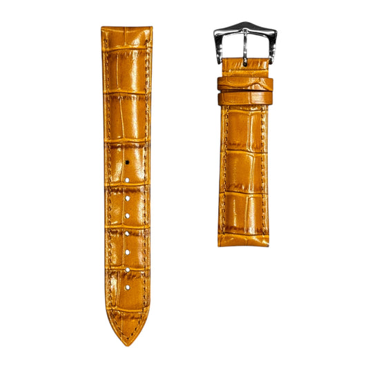 8A - Light Golden brown Genuine Leather strap
