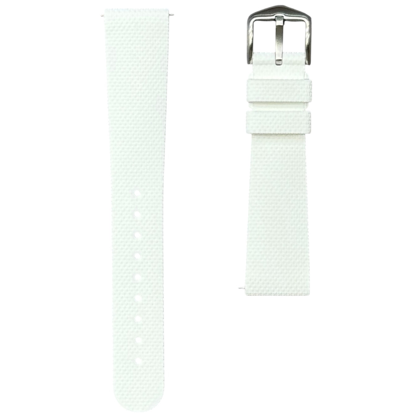 608 - White Rubber strap