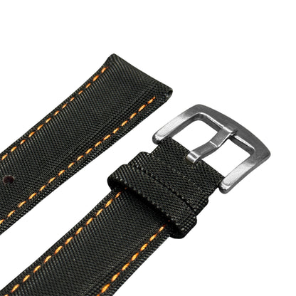 Fiber Nylon strap - Black/Orange