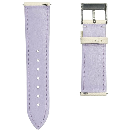 XS - Beige & purple Calf strap