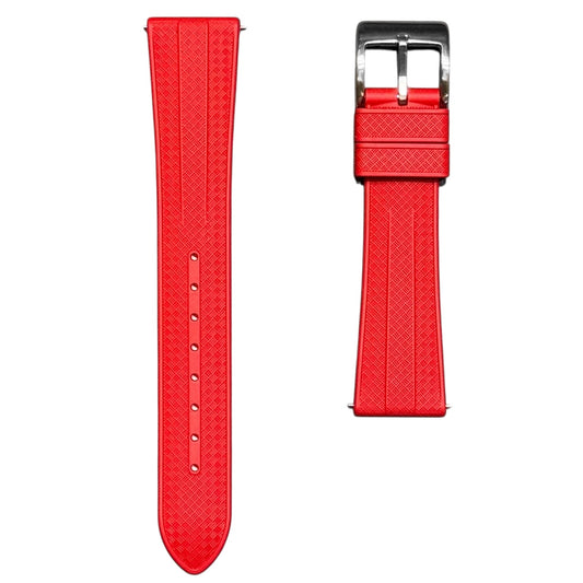 904 - Fire red FKM Rubber strap