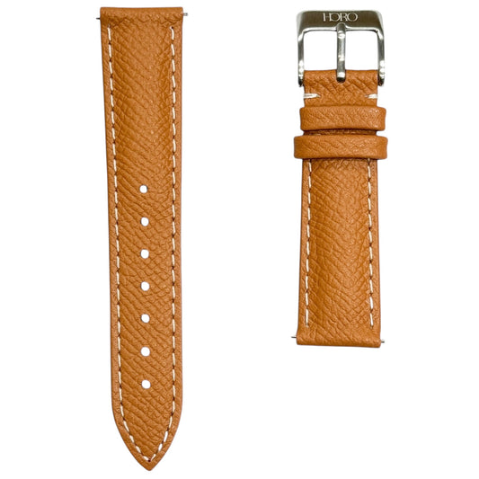 XS - Golden brown & Cherry Red Calf strap