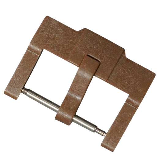 18mm Brown Plastic Pin Buckle for Ref.60M/61M Moonswatch rubber strap