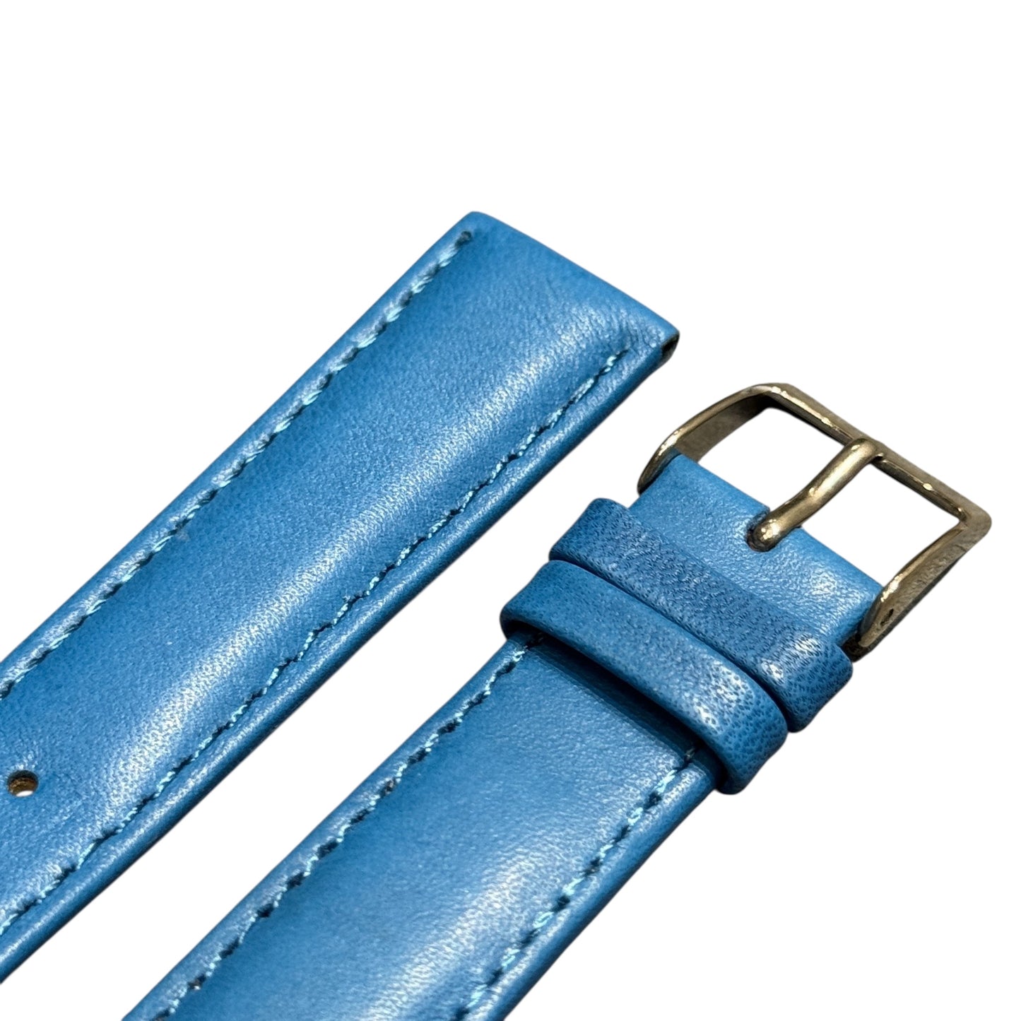 3A - Aqua Blue Genuine leather strap