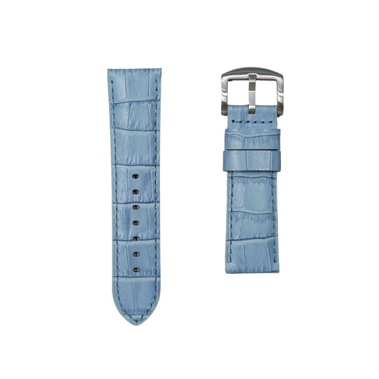 4A -  Sky blue Genuine leather strap