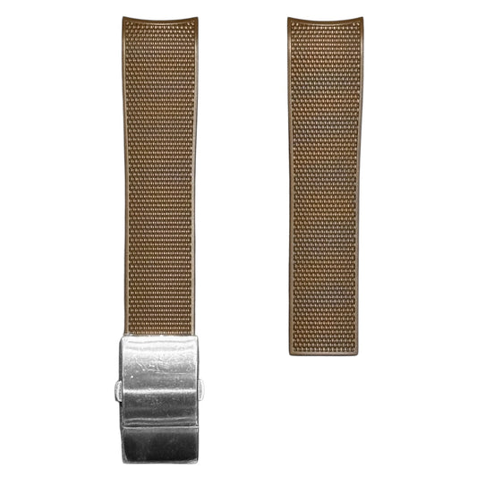 609 - Brown Rubber strap