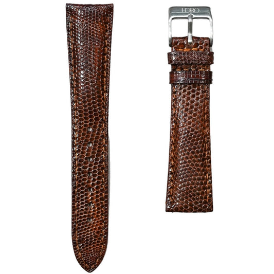 66x - Brown Genuine Lizard strap