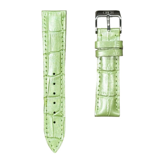 7A - Pearl Lime genuine leather strap
