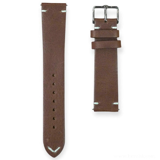 111 - Calf leather strap Dark Brown