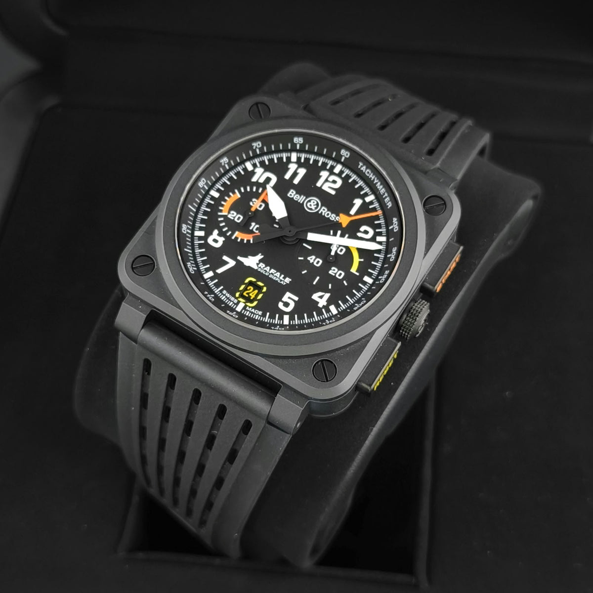 Bell & Ross BR-03 Chrono Display Rafale Solo Display 42mm Ref. BR0394-RSD-CE/SRB