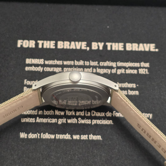 Benrus DTU Shield 38mm Watch Ref. DTU-SS-S-038-01