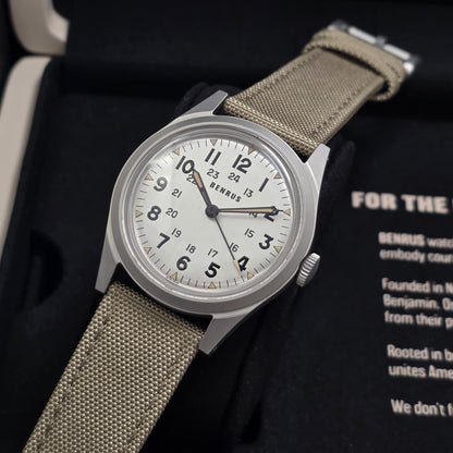 Benrus DTU Shield 38mm Watch Ref. DTU-SS-S-038-01