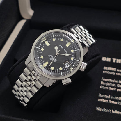 Benrus Ultra-Deep 36.5mm Watch  Ref.UD-SA-BK-SS