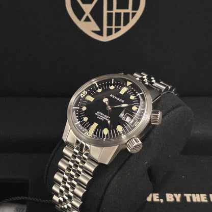 Benrus Ultra-Deep 36.5mm Watch  Ref.UD-SA-BK-SS