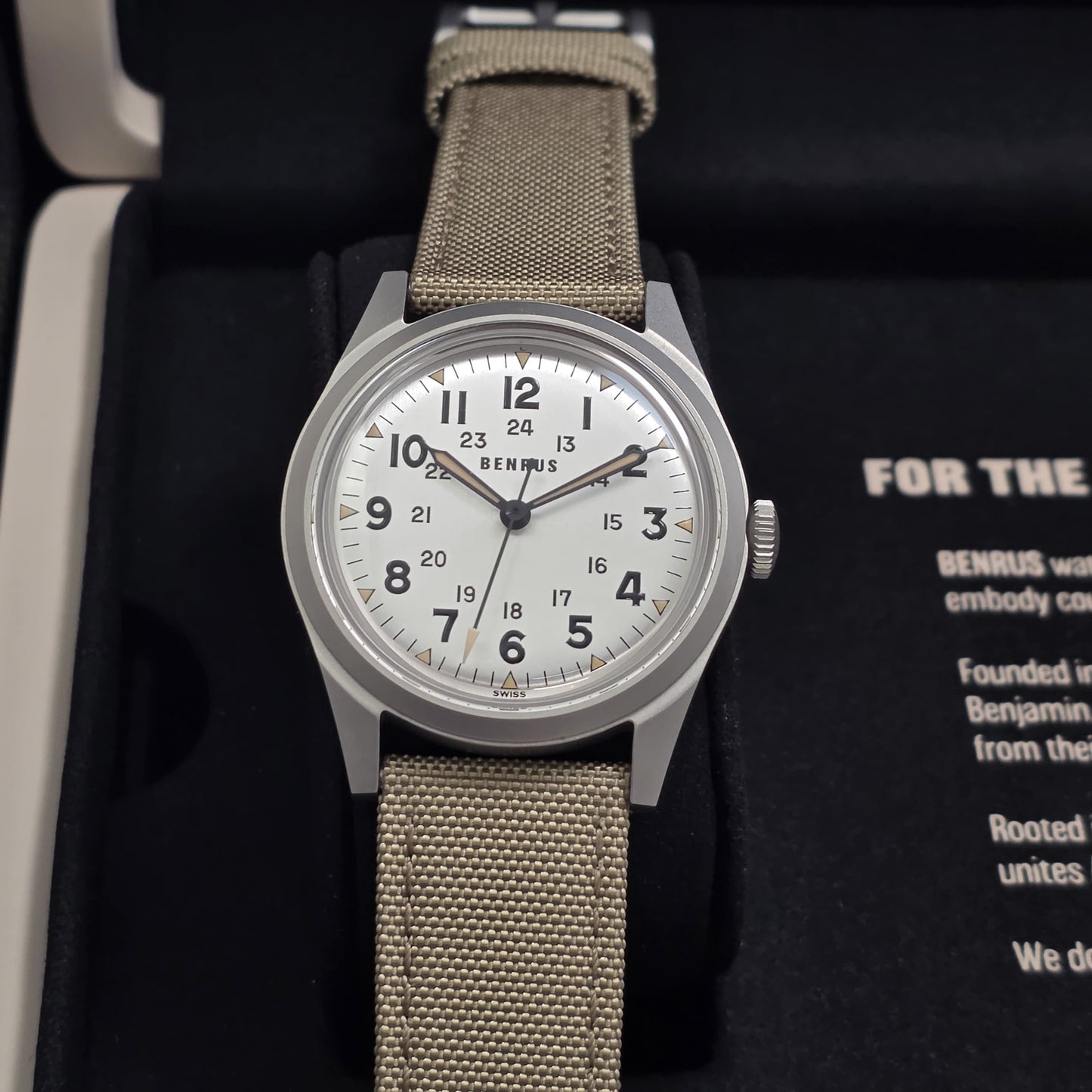 Benrus DTU Shield 38mm Watch Ref. DTU-SS-S-038-01