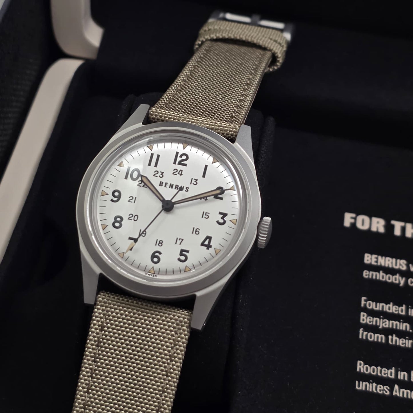 Benrus DTU Shield 38mm Watch Ref. DTU-SS-S-038-01