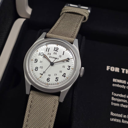 Benrus DTU Shield 38mm Watch Ref. DTU-SS-S-038-01