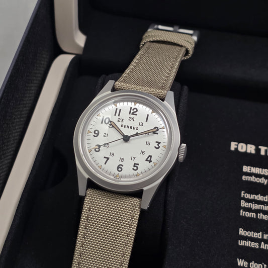 Benrus DTU Shield 38mm Watch Ref. DTU-SS-S-038-01